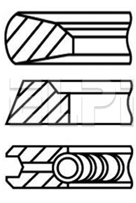 Set segmenti piston LP182 3332 STD ELPI